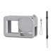DJI Osmo Action 5 Pro Rubber Silicone Case and Lens Cover - Gray - Silicone Case & Lens Cap