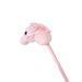 Xtreme Xccessories Pastel Pink Horse Riding Stick Plush Horse Stick