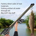 Powerful Long Rod Slingshot with Fishing Reel