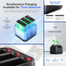 Triple Battery Charging Hub for DJI Osmo Action 5 Pro - Chargers & Charging Accessories