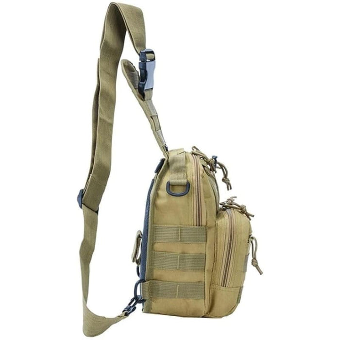 Xtreme Xccessories Tactical Multi-Use Chest Bag for Outdoor Adventures Khaki