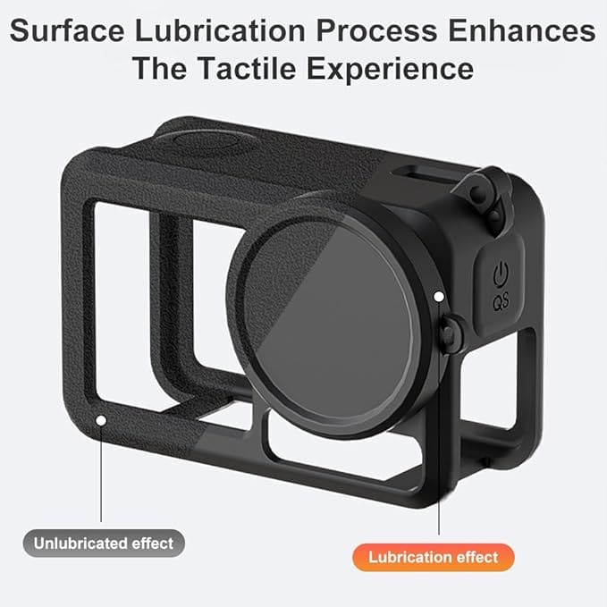 DJI Osmo Action 5 Pro Rubber Silicone Case and Lens Cover - Silicone Case & Lens Cap