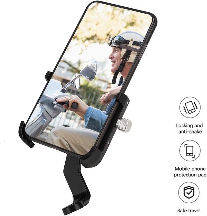 Motorcycle & E-Bike Mirror Mount Phone Holder