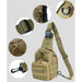 Xtreme Xccessories Tactical Multi-Use Chest Bag for Outdoor Adventures Khaki