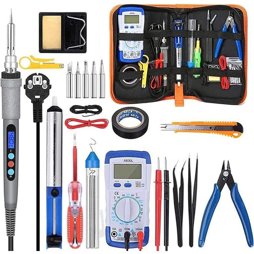 Complete Digital Soldering Iron & Electronics Repair Kit with Multimeter - Xtreme Xccessories - 1159 Deals
