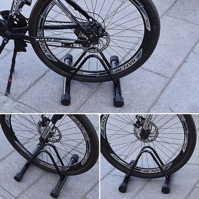 Adjustable Single Bicycle Floor Stand – Compact & Heavy-Duty