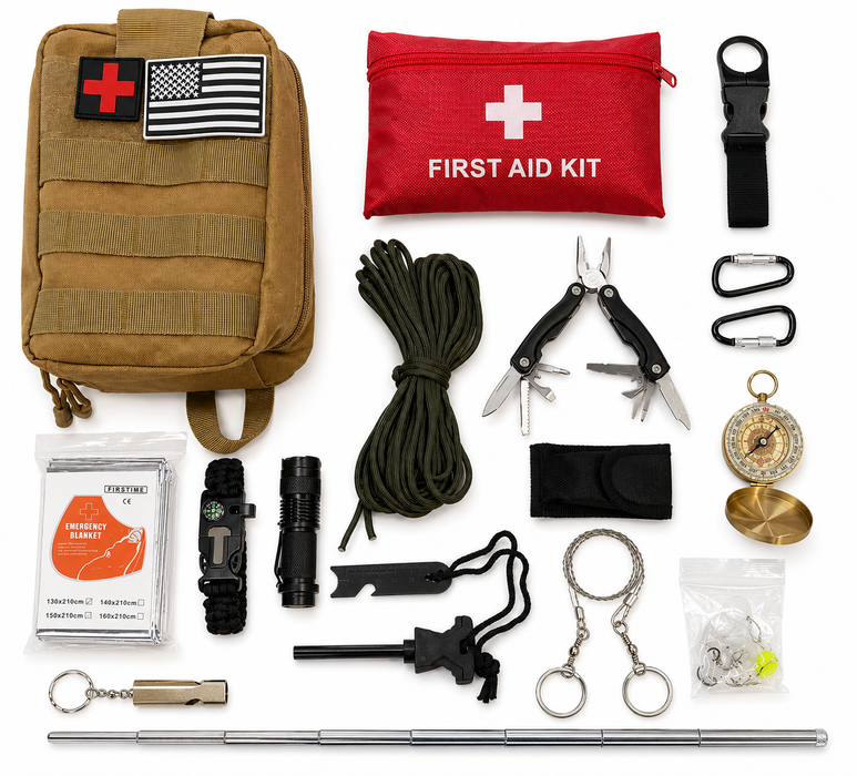 First Aid  Travel Survival  Emergency Camping Kit