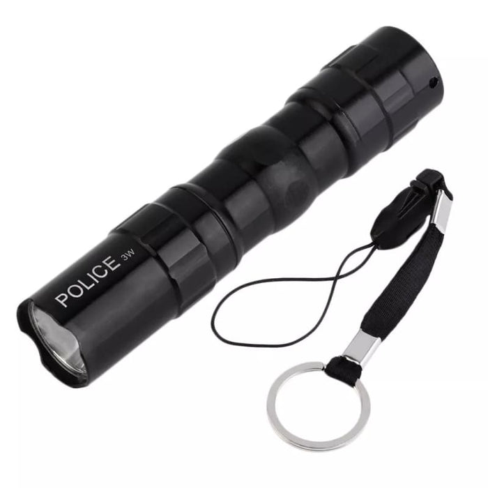 Xtreme Xccessories Portable Ultra Bright 3W Police Style Waterproof LED Mini Flashlight Torch Light