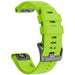 Xtreme Xccessories 22mm Silicone Watch Strap for Garmin - Lime - Watch Straps for Garmin