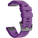 Xtreme Xccessories 22mm Silicone Watch Strap for Garmin - Purple - Watch Straps for Garmin