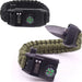 Xtreme Xccessories Paracord Survival Bracelet with Digital Watch Whistle Compass