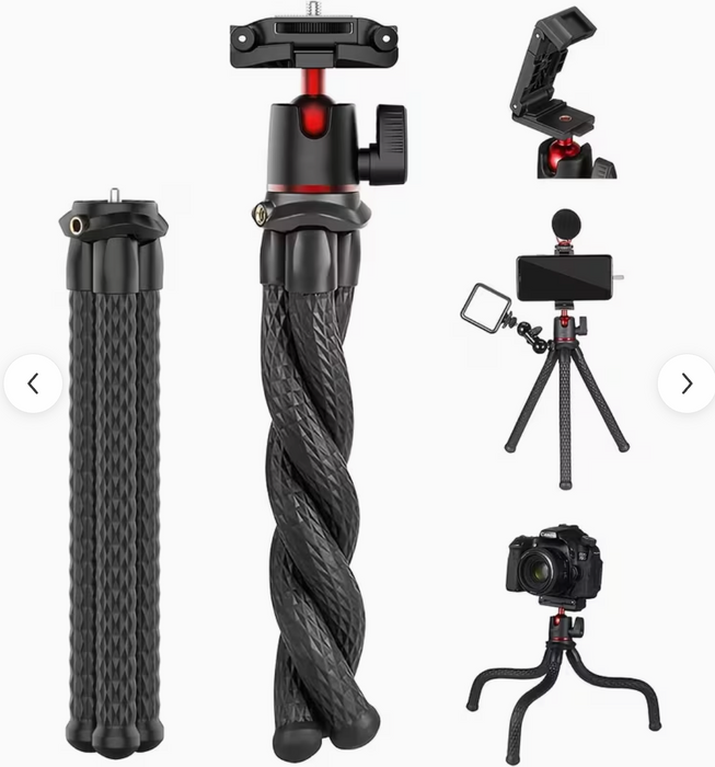 Flexible Gorilla Tripod Mount for GoPro, Phones & Cameras