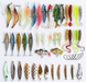 Fishing Lure 49 Pcs Metal and Soft