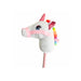 Xtreme Xccessories Soft Plush White/Pink Unicorn Riding Toy stick with music