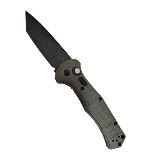 Auto JUFULE Claymore 9071BK D2 Tanto Blade EDC Pocket Knife - Olive - OTF Knife