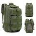 Xtreme Xccessories 30L Military Camping Tactical Outdoor Backpack-Green