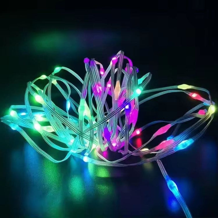 Xtreme Xccessories Smart APP Control Led Leather Wire String Light RGB Dream Color Lamp With 24Key Remote Control Theme Party