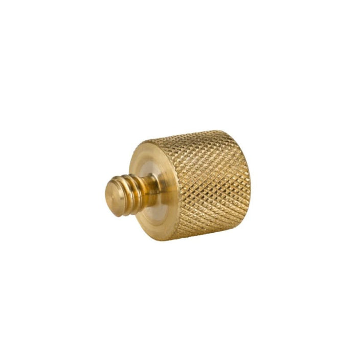 1/4 Inch Male to 3/8 Inch Female Tripod Thread Adapter Brass Copper - DSLR Accessories