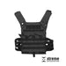 BLACK LIGHTWEIGHT MOLLE PLATE CARRIER / VEST - Survival & Camping Kits