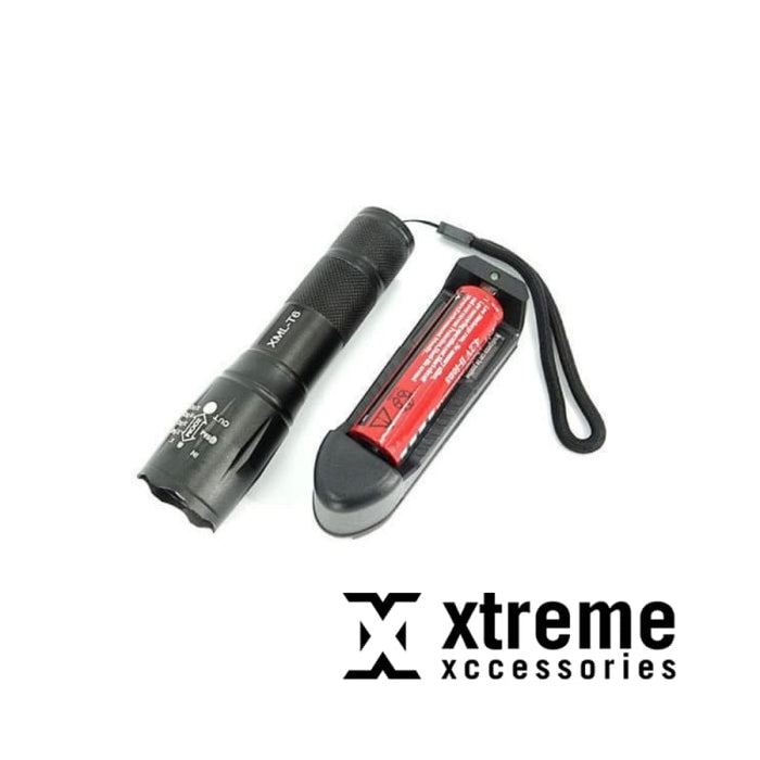 Xtreme XML-T6 Aluminium Zoomable Ultra Compact EDC LED Flashlight Set - Default