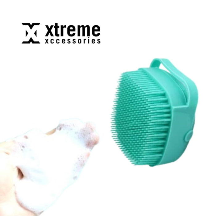 Xtreme Xccessories PawsomeCare Silicone Bath Brush: Gentle Pet Exfoliator and Massager - Dog Brush