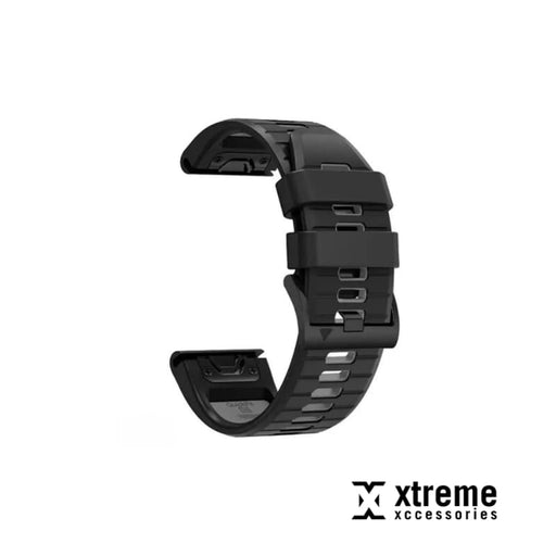 Xtreme Xccessories QuickFit 26mm Silicon Watch Band | Black | Strap - for Garmin - Watch Strap