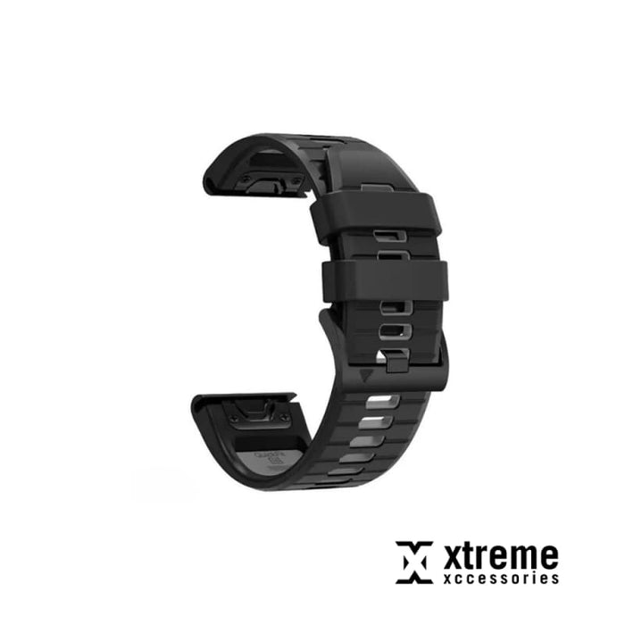 Xtreme Xccessories QuickFit 26mm Silicon Watch Band | Black | Strap - for Garmin - Watch Strap