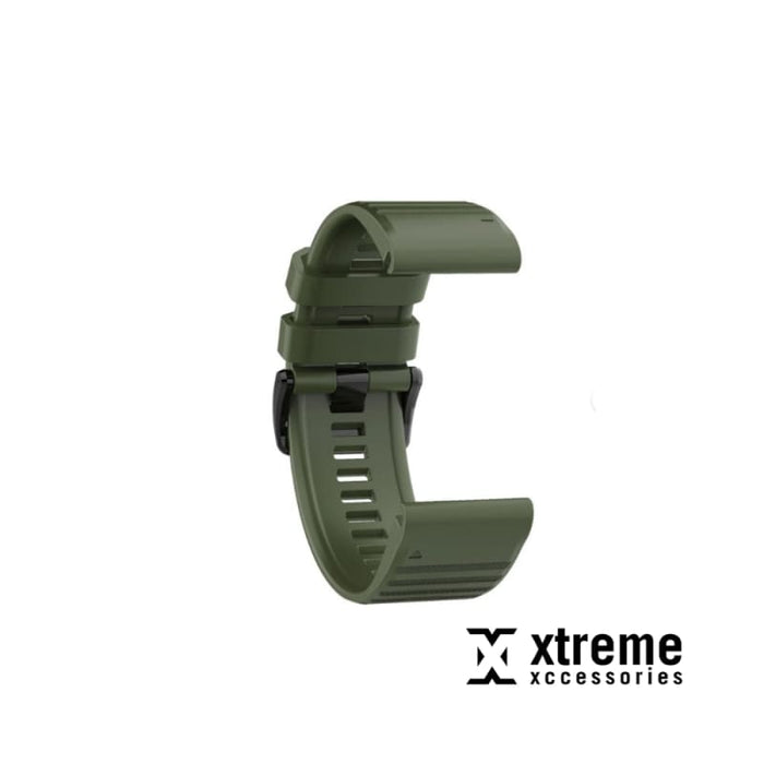 Xtreme Xccessories QUICKFIT 26MM SILICONE WATCH BAND | ARMY OLIVE GREEN | For Garmin Watches - Watch Straps