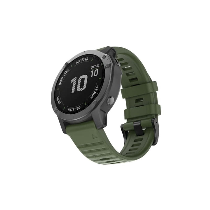 Xtreme Xccessories QUICKFIT 26MM SILICONE WATCH BAND | ARMY OLIVE GREEN | For Garmin Watches - Watch Straps