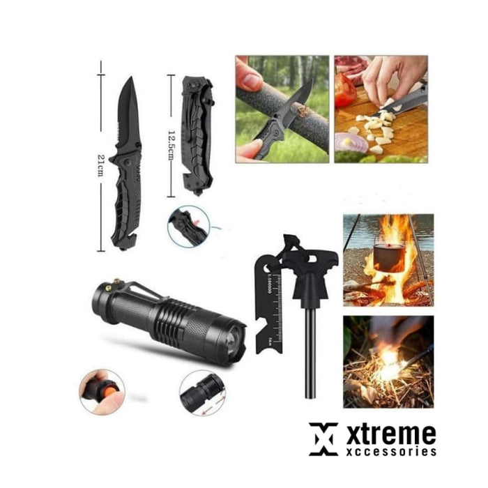 Xtreme 39-piece Survival Kit (Black) - Survival & Camping Kits