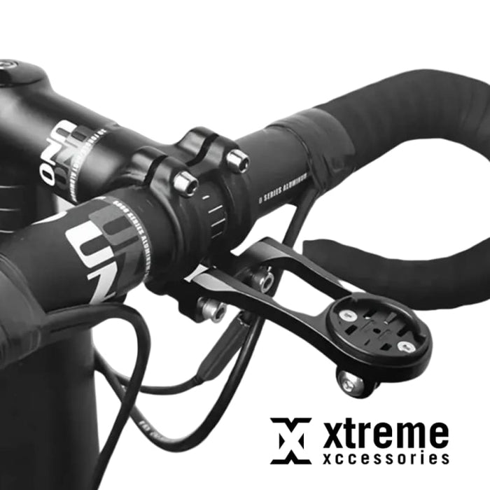 Xtreme Xccessories Stem Extended GPS Bracket With Flashlight Mount + Computer Holder + GoPro Mount For Garmin Bryton and Cateye - Xtreme