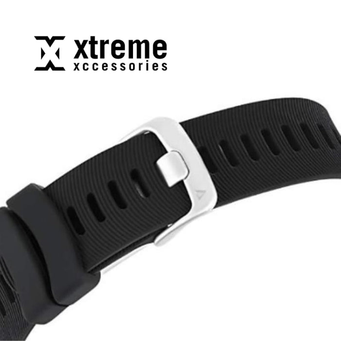 Xtreme Xccessories Waterproof 20mm Silicone Strap for Garmin Forerunner 245 645 Vivoactive 3 Vivomove Venu & More Vivomove Style - Black