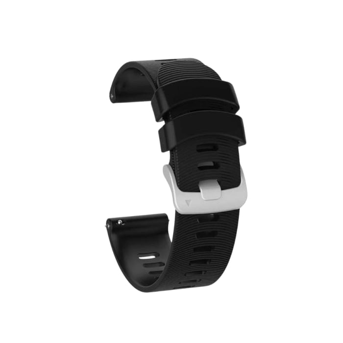 Xtreme Xccessories Waterproof 20mm Silicone Strap for Garmin Forerunner 245 645 Vivoactive 3 Vivomove Venu & More Vivomove Style - Black