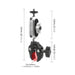 Xtreme Xccessories Motorcycle Bicycle Rail Mount Clamp with 360 degree Ball Mount Clip For Gopro Hero 13 12 11,10 9 8 7 6 For Phone Action