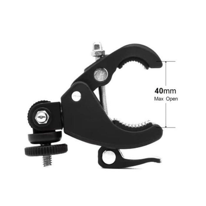 Heavy Duty Handlebar Clamp Mount for GoPro Insta360 and other Action Cameras - Action Camera Mount Accessories