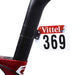 Xtreme Xccessories Round Shape Seatpost Race Bicycle Number Plate Mount Holder - Aero V Shape Seatpost Race Bicycle Number Plate Mount