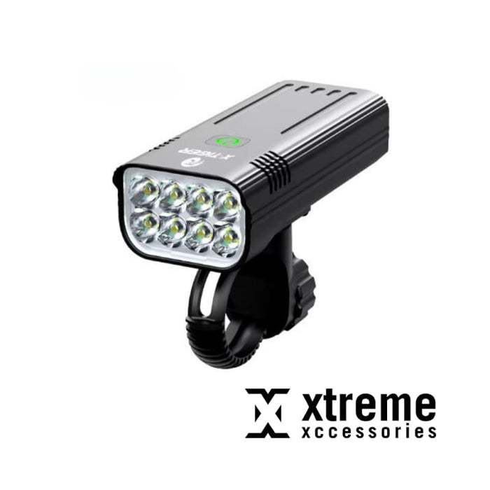 Xtreme Xccessories Bike Light 3600 Lumens USB Chargeable Aluminum MTB Bicycle Light Set 5200mAh