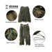 Xtreme Xccessories 3D Grass Style Green Forest Ghillie Suit Sniper Tactical Paintball Game Camouflage Hunting Cloth Halloween Costume