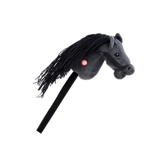 Xtreme Xccessories Plush Horse Head On A Stick Hobby Horse Long-haired Horse Black sounds