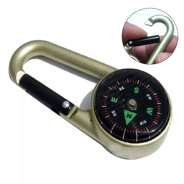 Xtreme Xccessories 3 in 1 Thermomter Caribiner Mini Compass