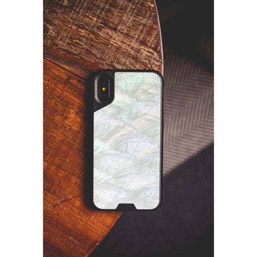 Mous Limitless 2.0 Case Sea Shell compatible with iPhone X screen protector included