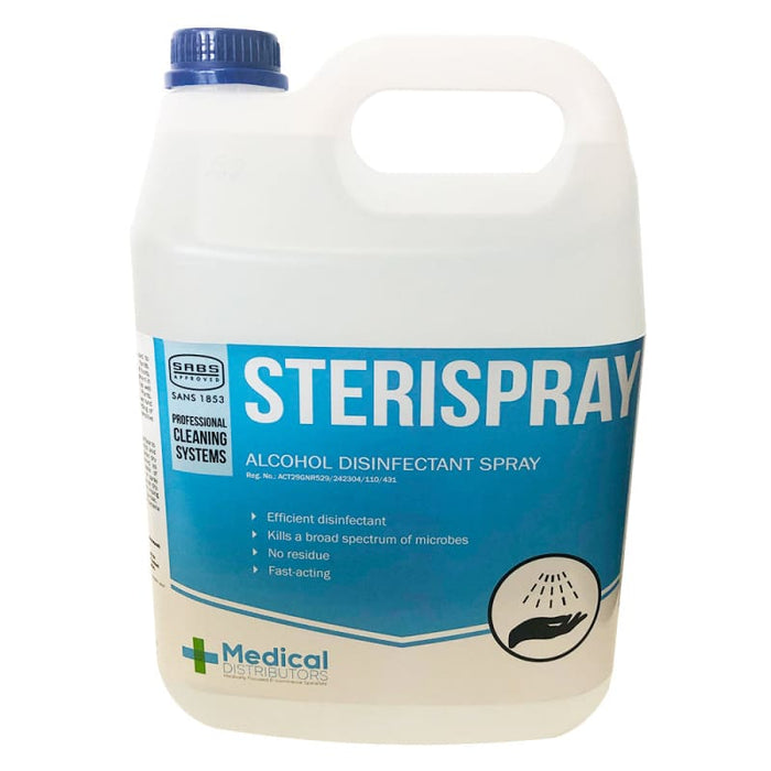 5L SABS Approved Sterispray 70% Alcohol Hand Disinfectant | Sanitiser - Medical