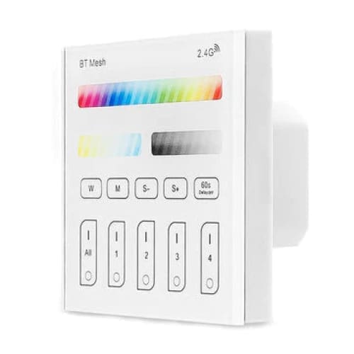 Bluetooth Mesh RGBWC Remote Touch Panel Dimmer Controller for LED Lighting