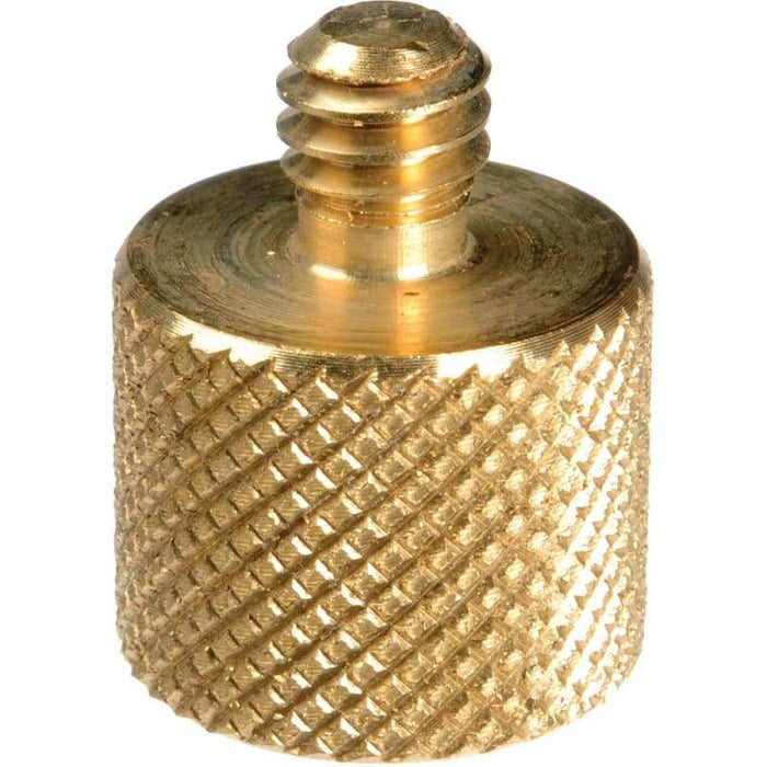 3/8 Inch Female to 1/4 Inch Male Tripod Thread Adapter Brass Copper - Default - Default