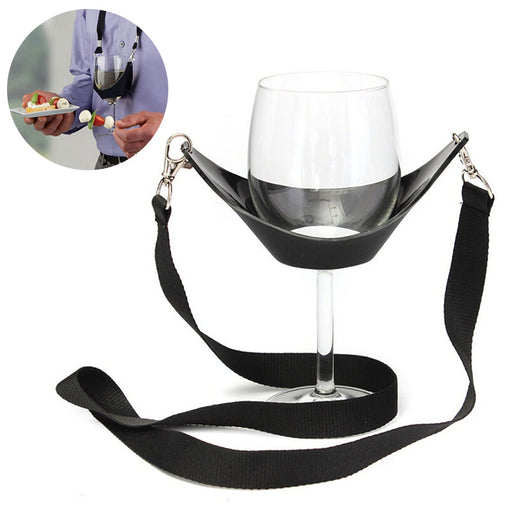 Xtreme Xccessories Wine Glass Holder Strap Wine Sling Yoke Glass Holder Support Neck Strap For Birthday Cocktail Party Bar Tools - Wine