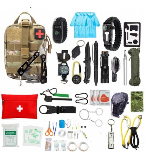 Xtreme 54 Piece Camouflage Survival/Camping Kit - Survival & Camping Kits