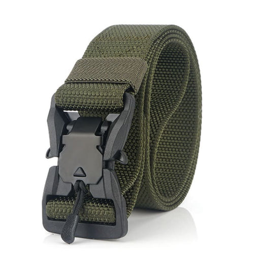 FDE Tactical Belt Quick Release Magnetic Buckle Military Belt Soft Real Nylon Sports - tactical belt