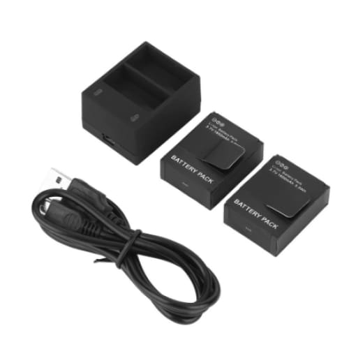 Battery Combo Kit Dual Charger with 2 spare batteries for GoPro Hero 3+/3 - Default