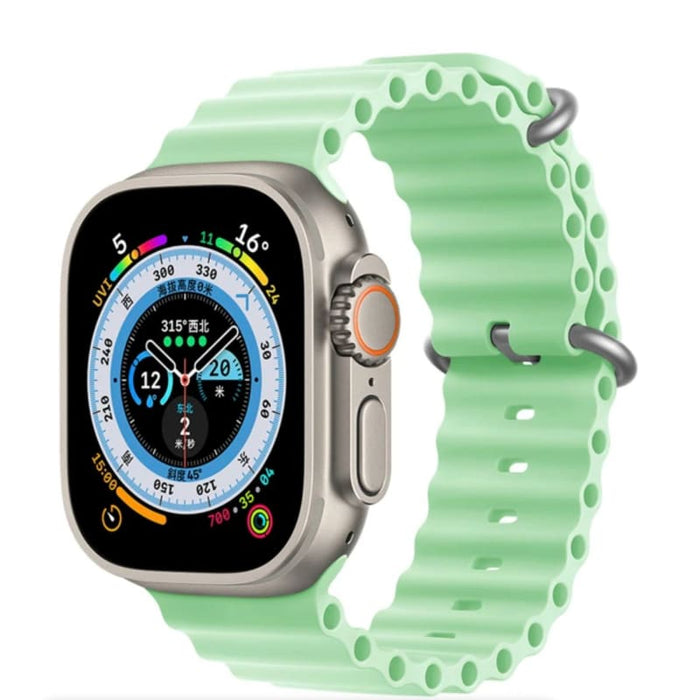 Xtreme Xccessories 38/40/41mm Ocean Style Silicone Watch Strap for Apple Watch - Mint - Xtreme Xccessories 38/40/41mm Ocean Style Silicone