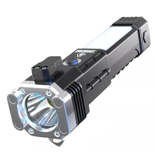 Xtreme Xccessories Super Bright LED Torch with Safety Hammer and Strong Magnet Side Light - Xtreme Xccessories Super Bright LED Torch